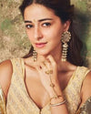 Ananya Pandey Inspired Chandra Valli Hathphool (1 pair, 2 pieces)
