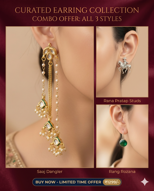 Combo Rana Rang Saaj Earrings