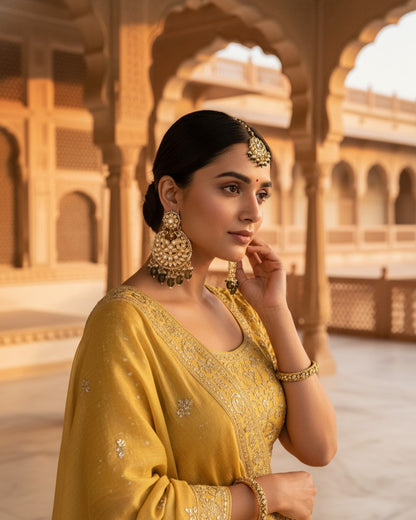 Maang Tika + Earrings Set