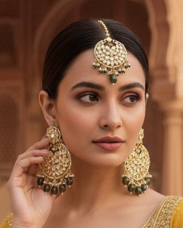 Maang Tika + Earrings Set