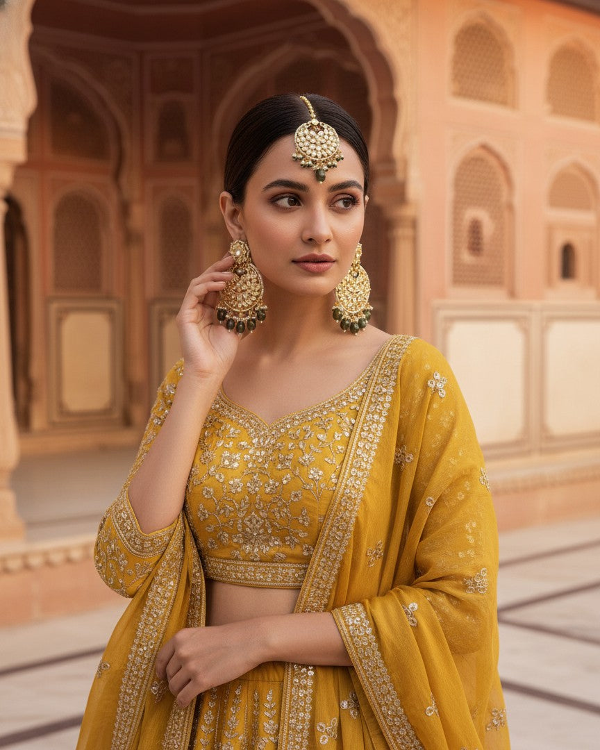 Maang Tika + Earrings Set