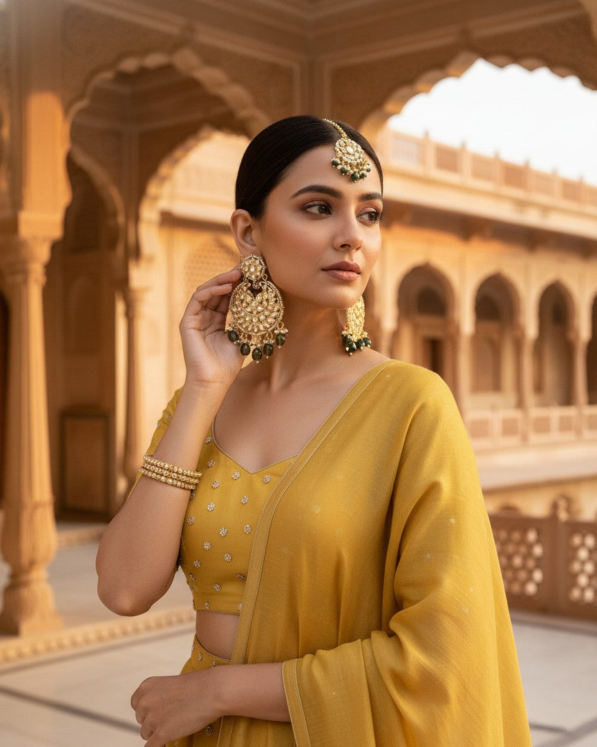 Maang Tika + Earrings Set